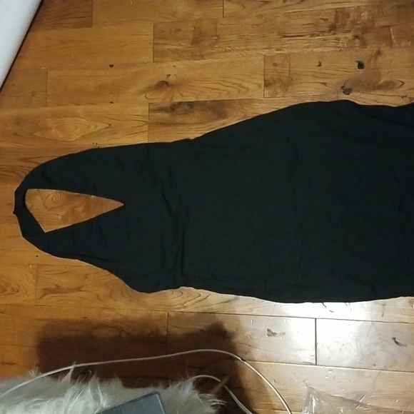 Black and gray halter dress - Picture 2 of 3